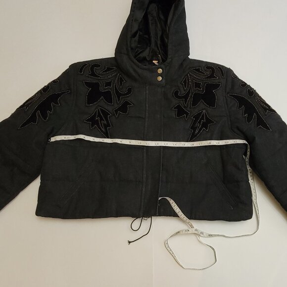 Free People Fleur de Lis Denim Puffer Jacket - Picture 15 of 16